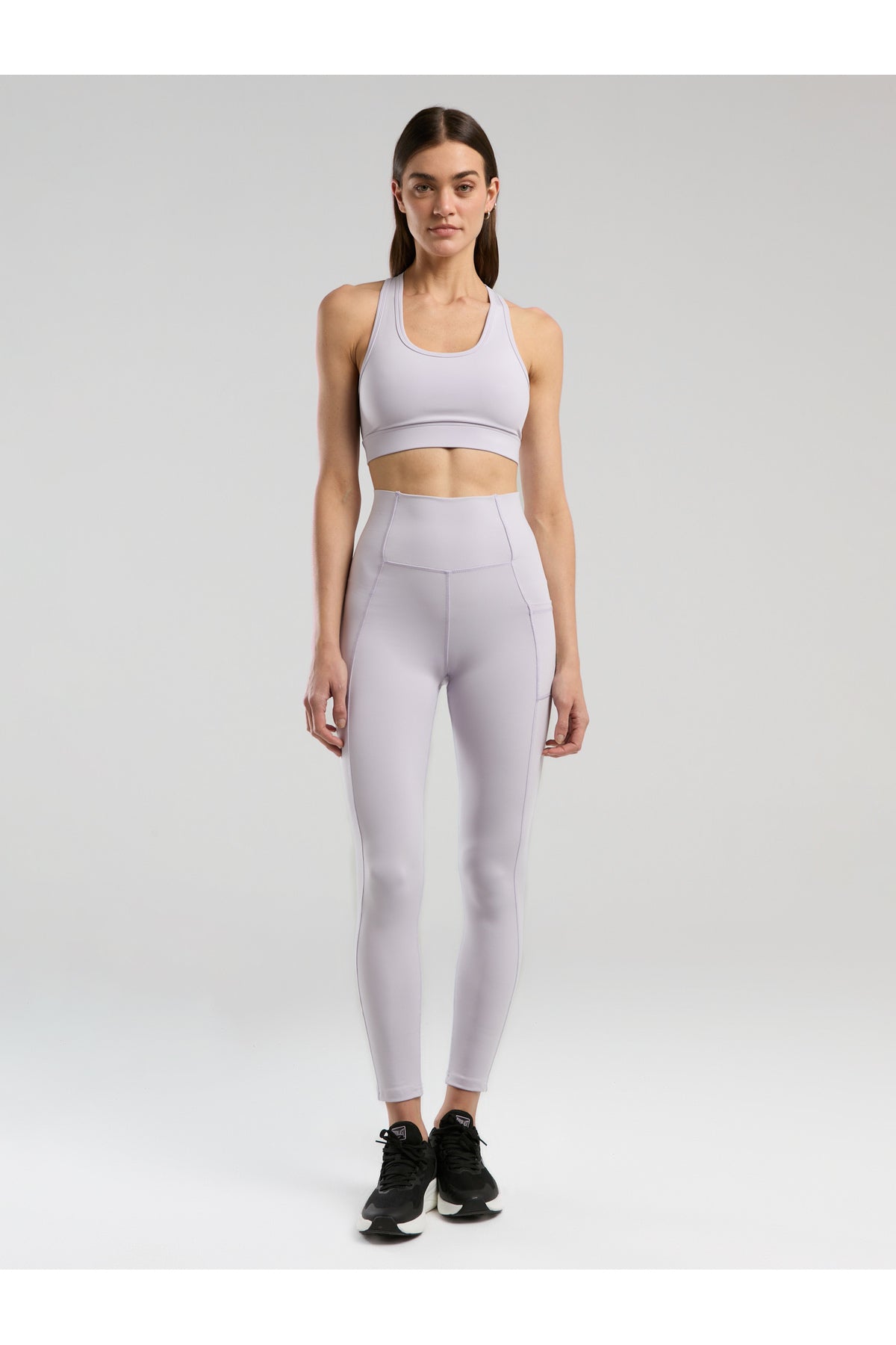 Everlast Colanti cu talie inalta pentru antrenament, imprimeu cu logo