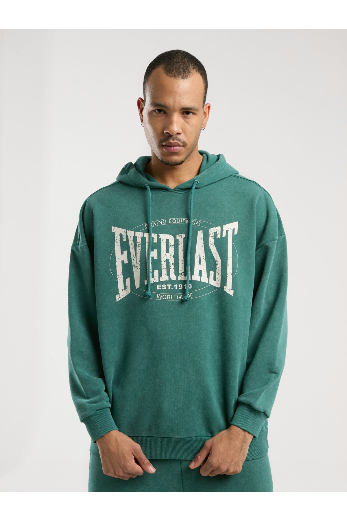 Everlast Hanorac cu gluga si imprimeu cu logo