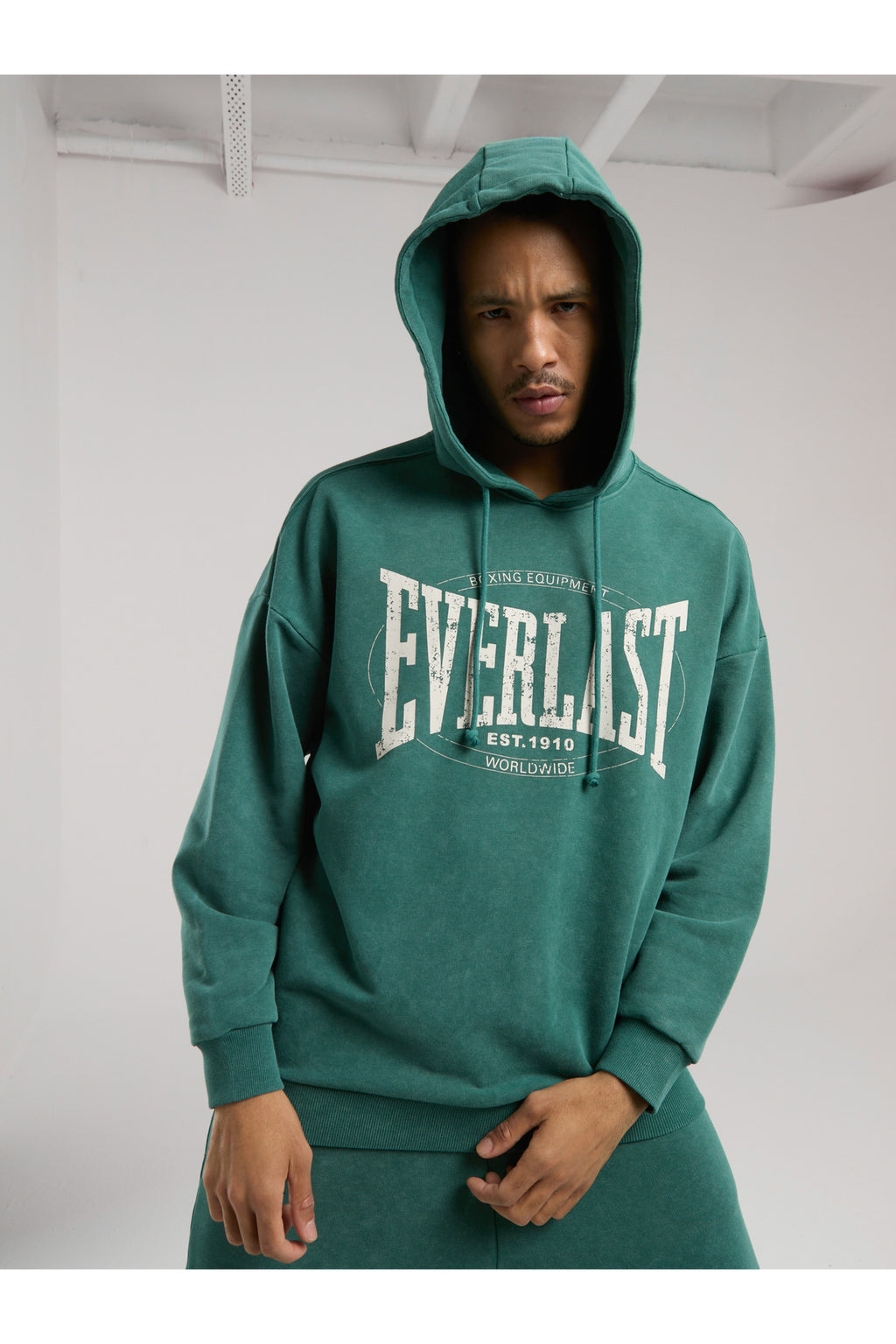 Everlast Hanorac cu gluga si imprimeu cu logo