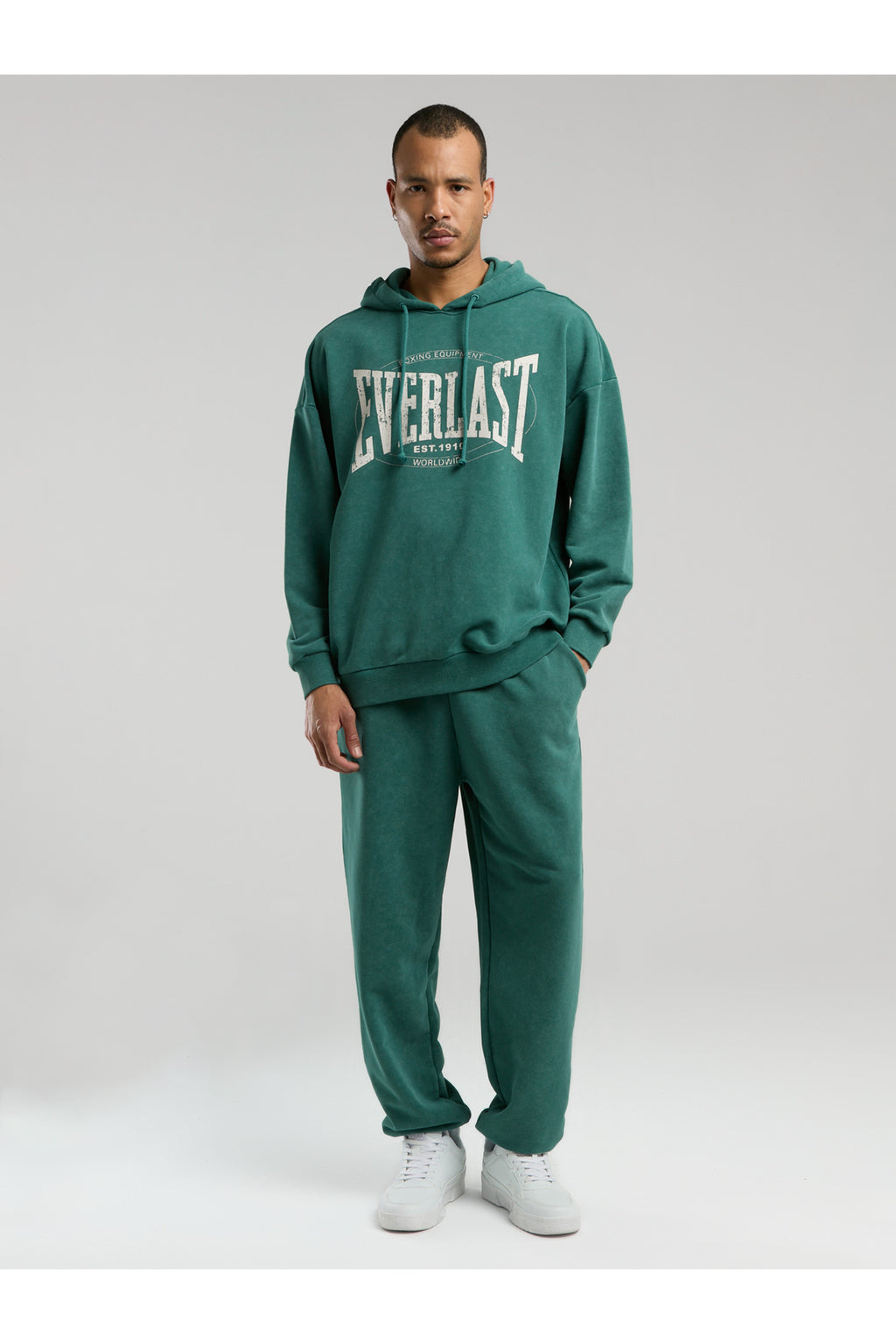 Everlast Hanorac cu gluga si imprimeu cu logo