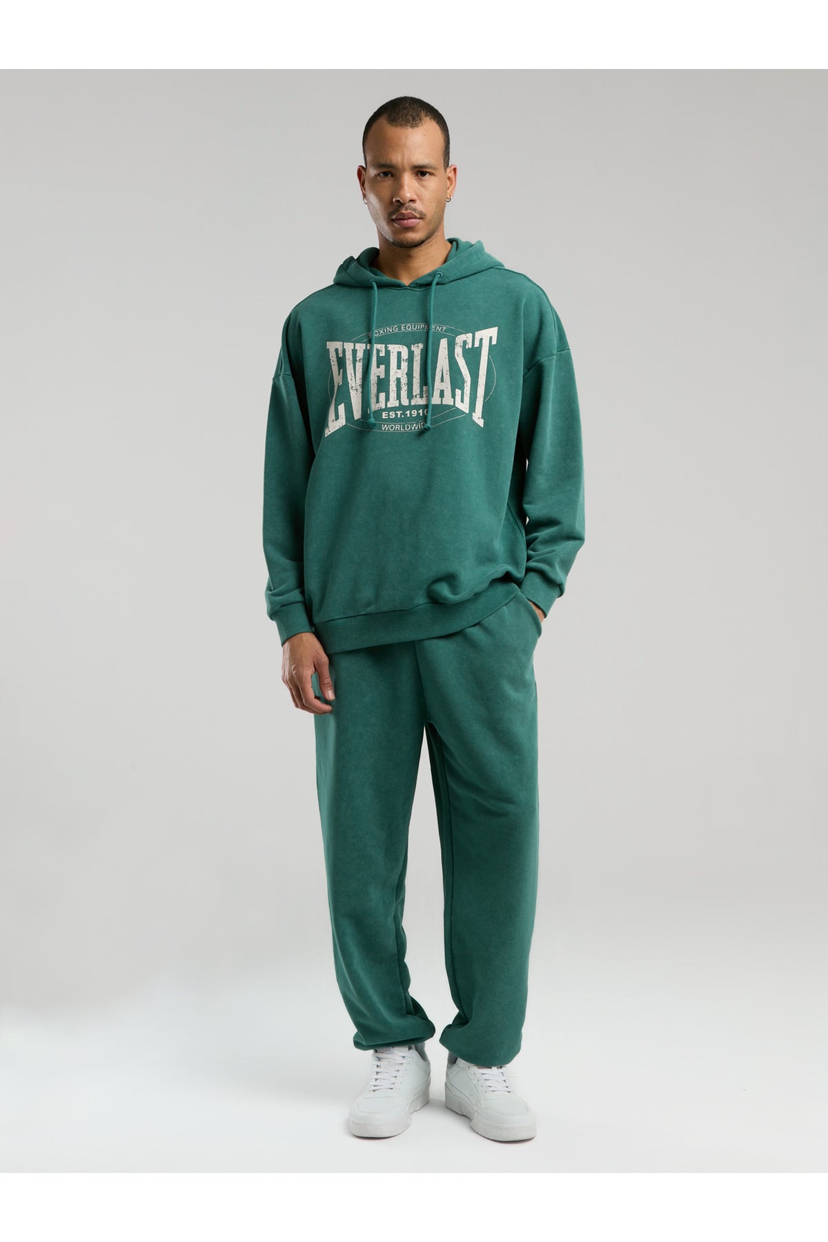 Everlast Hanorac cu gluga si imprimeu cu logo