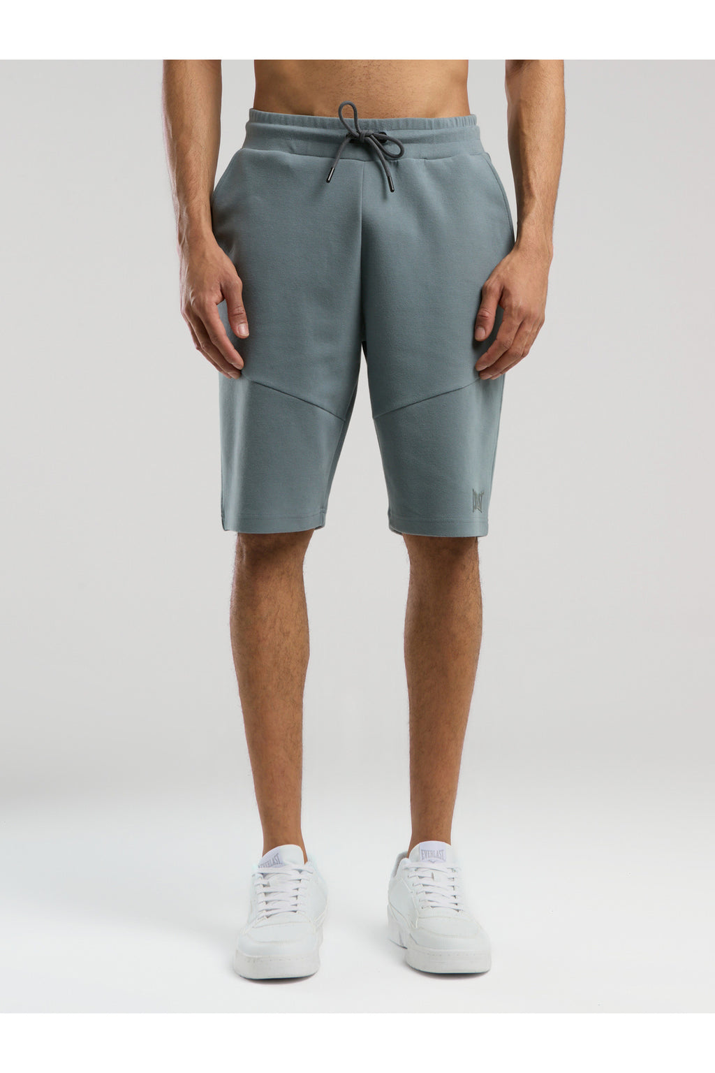 Everlast Pantaloni scurti cu talie elastica si snur, buzunare laterale si logo discret