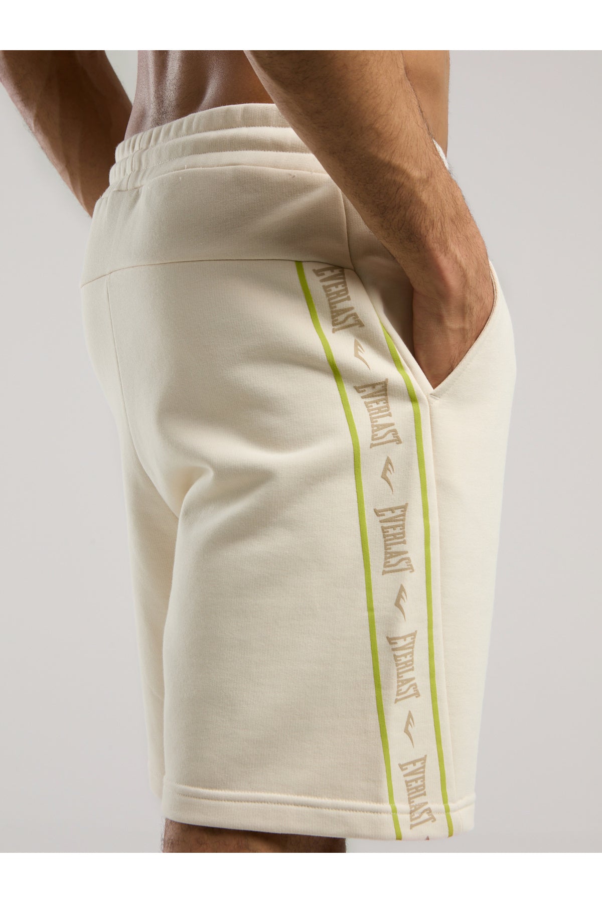 Everlast Pantaloni scurti cu talie elastica si snur, buzunare laterale si logo discret
