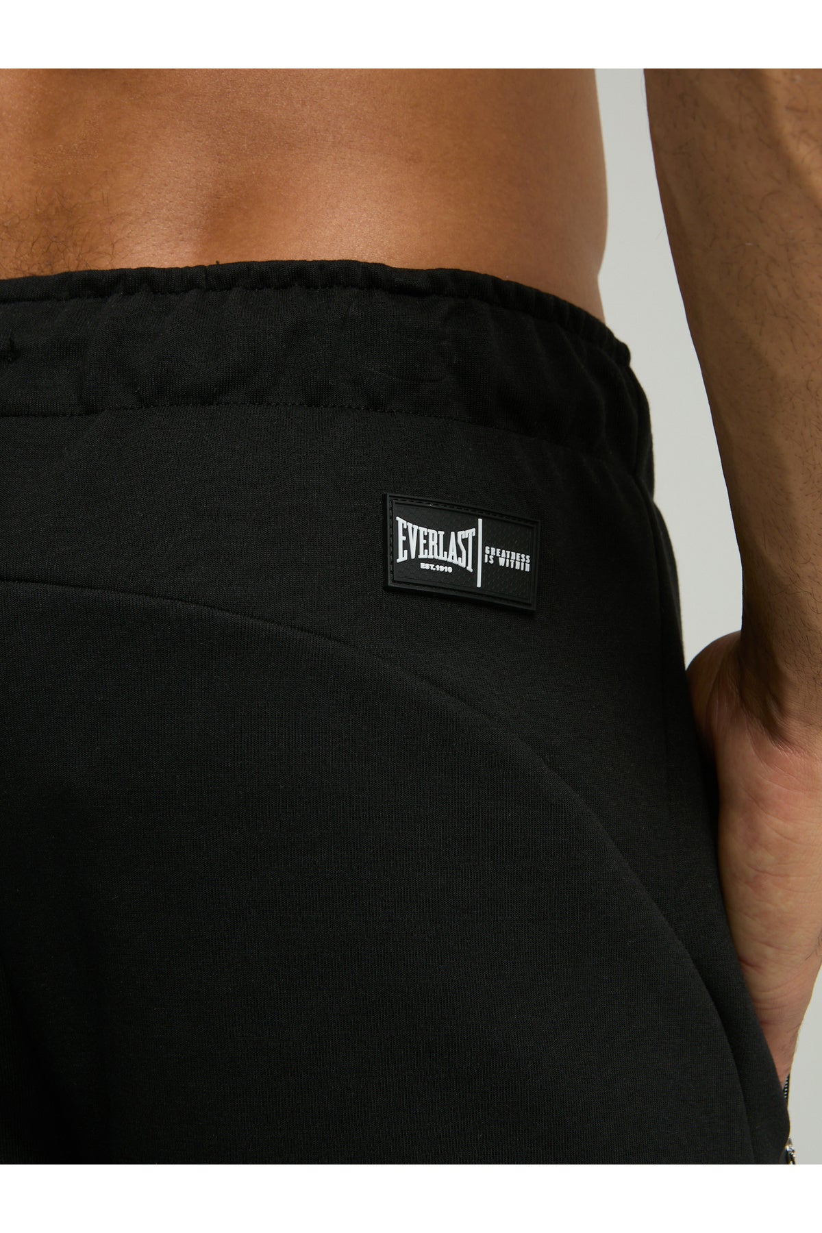 Everlast Pantaloni scurti cu talie elastica si snur, buzunare laterale si logo discret