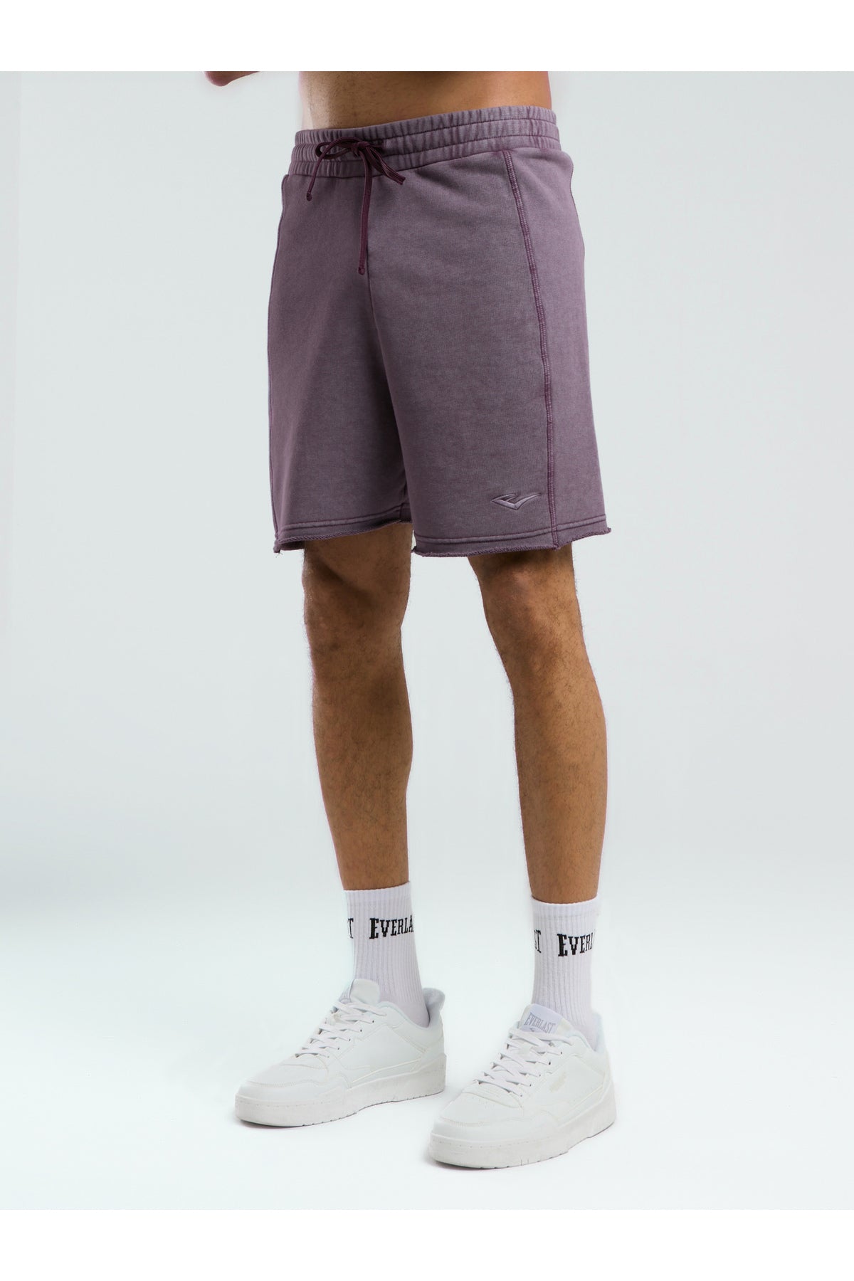 Everlast Pantaloni scurti cu talie elastica si snur, buzunare laterale si logo discret