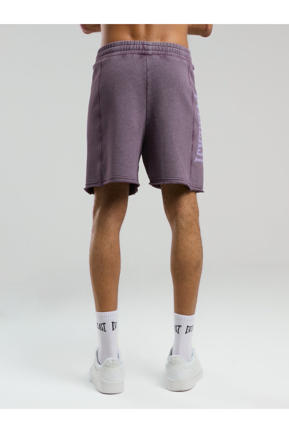Everlast Pantaloni scurti cu talie elastica si snur, buzunare laterale si logo discret