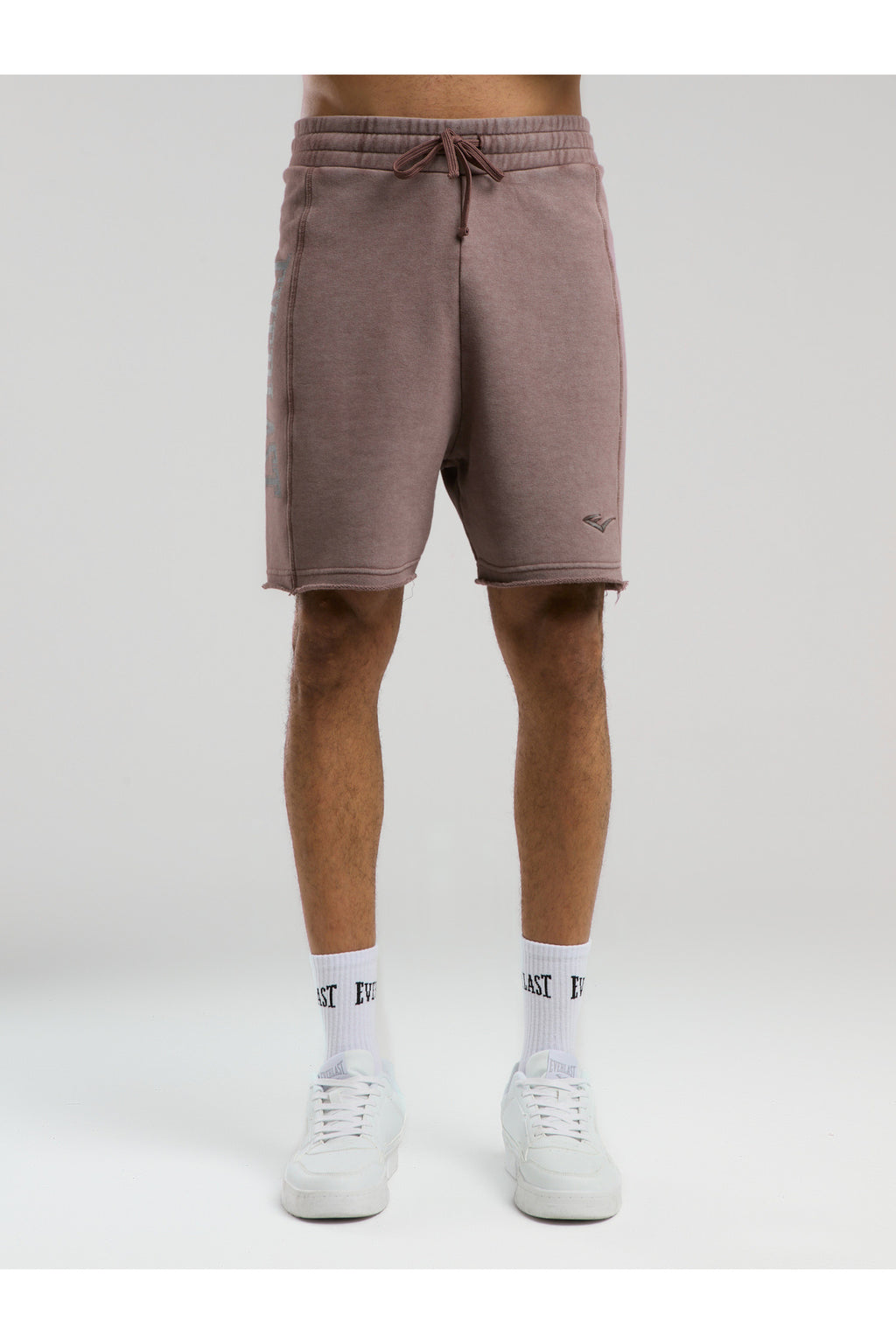 Everlast Pantaloni scurti cu talie elastica si snur, buzunare laterale si logo discret