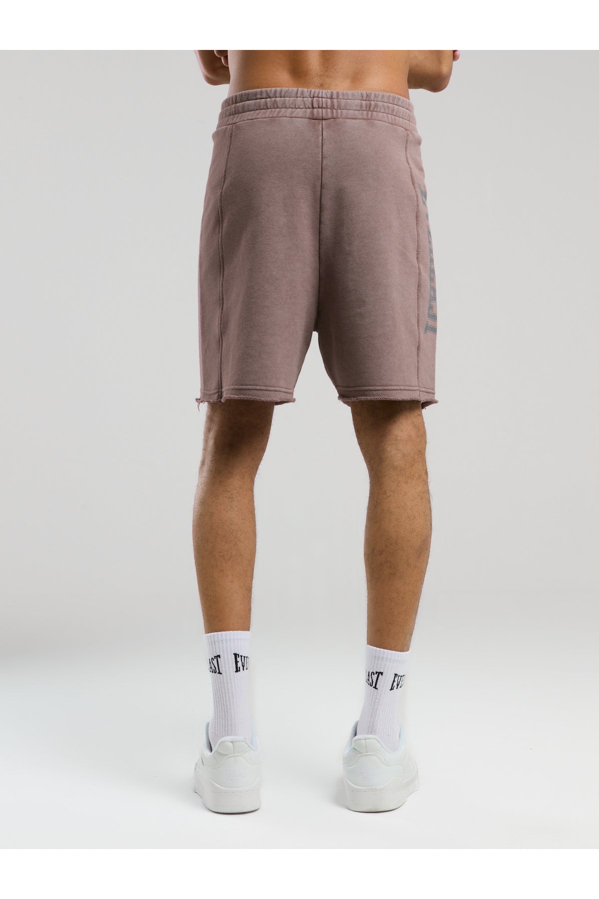 Everlast Pantaloni scurti cu talie elastica si snur, buzunare laterale si logo discret