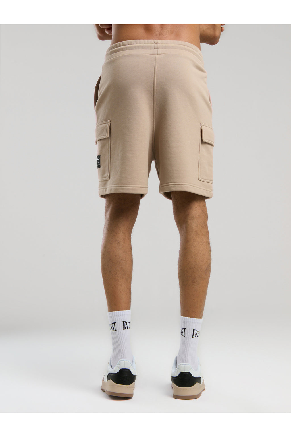 Everlast Pantaloni scurti cu talie elastica si snur, buzunare laterale si logo discret
