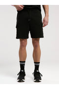 Everlast Pantaloni scurti cu talie elastica si snur, buzunare laterale si logo discret
