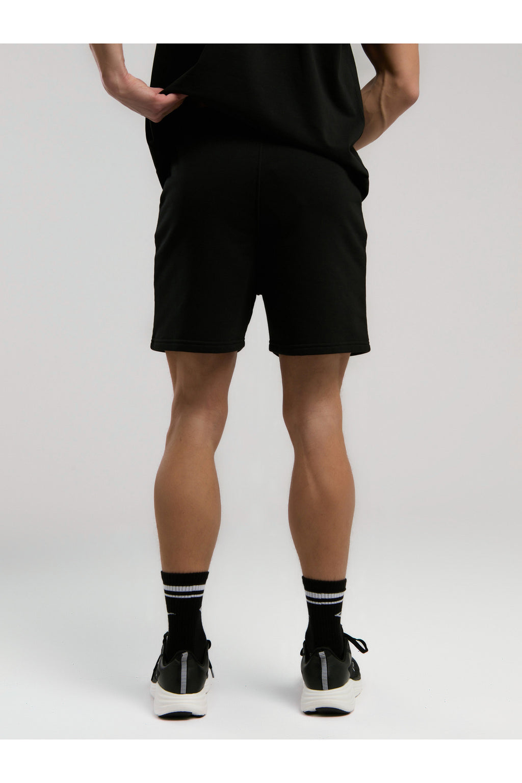 Everlast Pantaloni scurti cu talie elastica si snur, buzunare laterale si logo discret