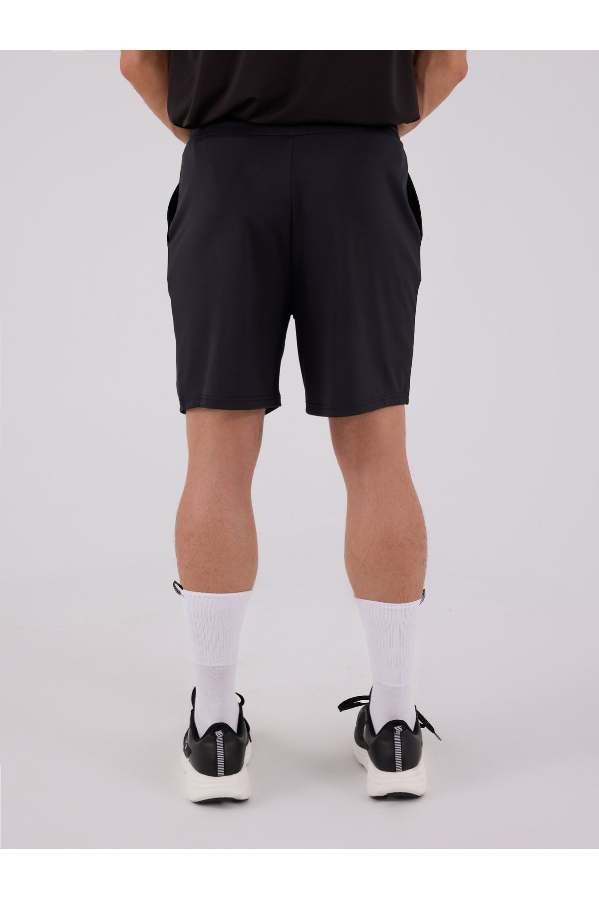 Everlast Pantaloni scurti cu talie elastica si snur, buzunare laterale si logo discret