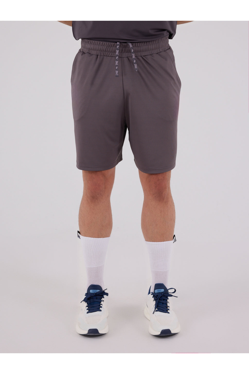Everlast Pantaloni scurti cu talie elastica si snur, buzunare laterale si logo discret