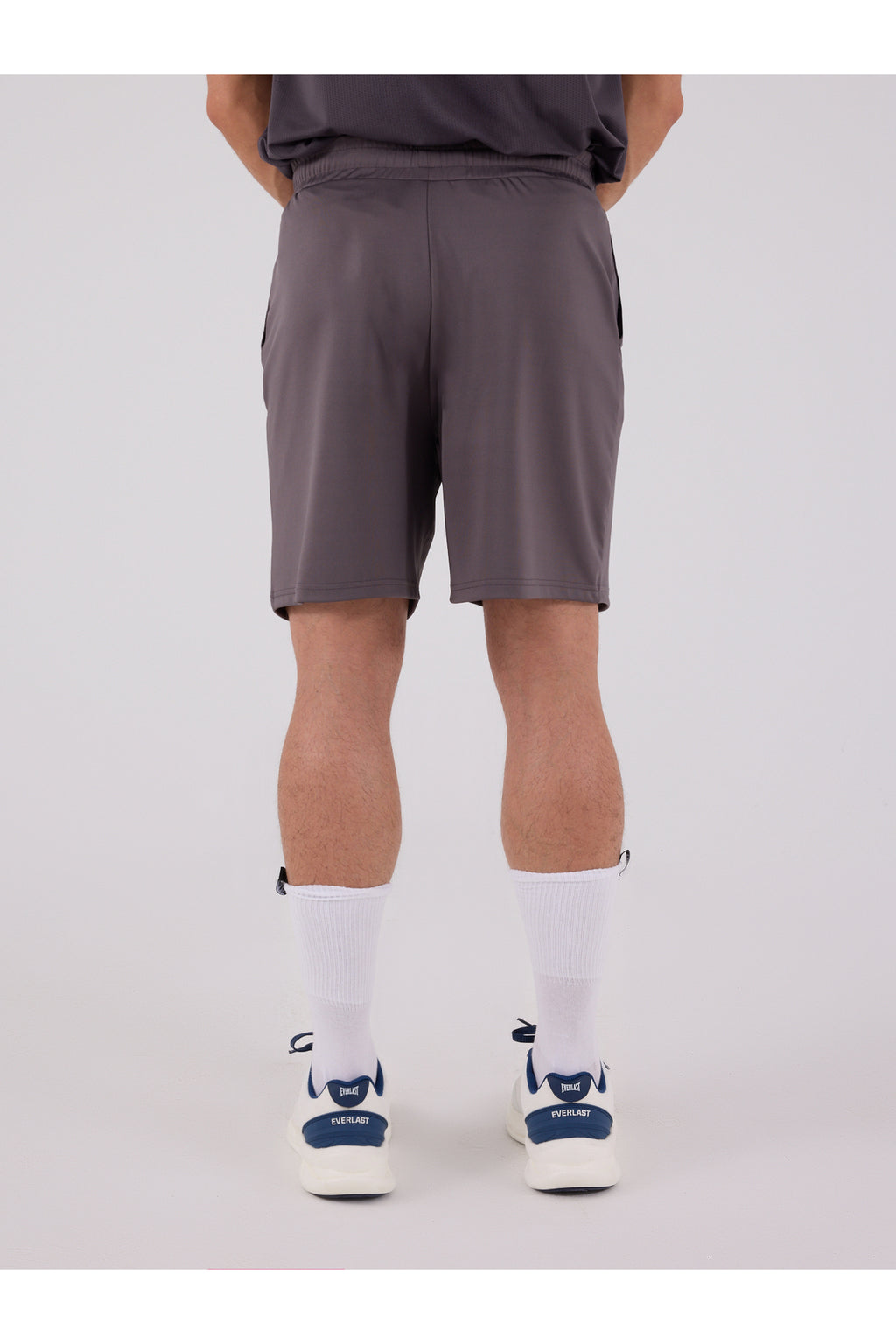 Everlast Pantaloni scurti cu talie elastica si snur, buzunare laterale si logo discret