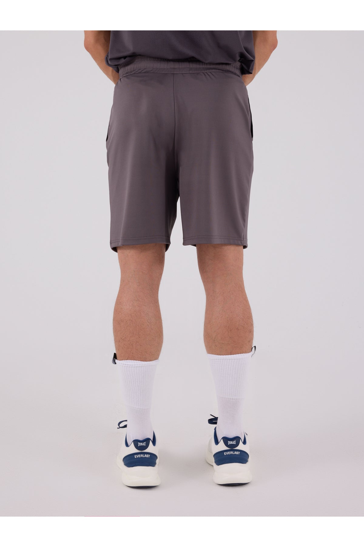 Everlast Pantaloni scurti cu talie elastica si snur, buzunare laterale si logo discret