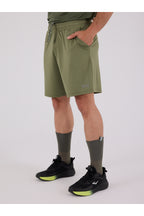 Everlast Pantaloni scurti cu talie elastica si snur, buzunare laterale si logo discret