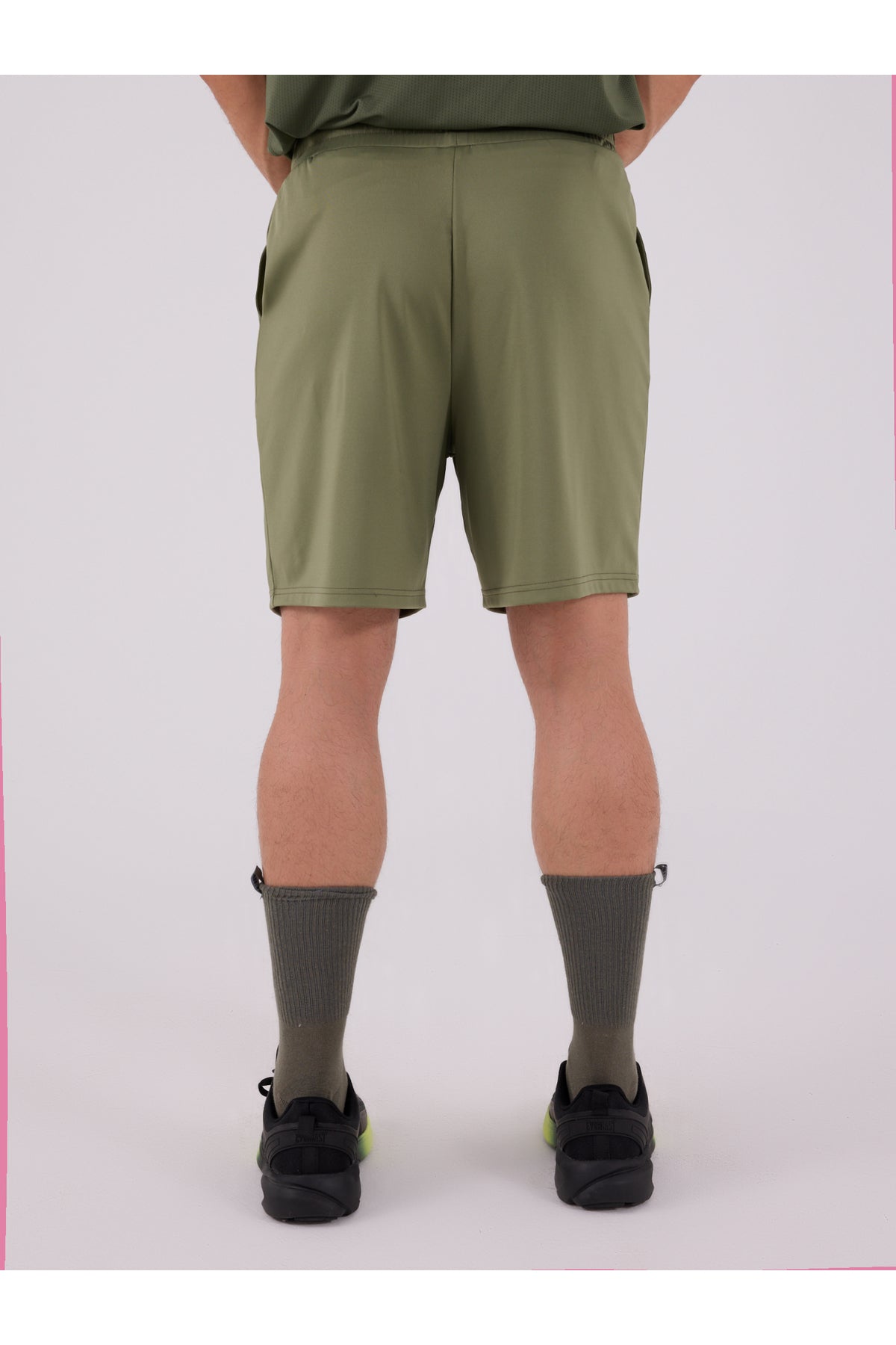 Everlast Pantaloni scurti cu talie elastica si snur, buzunare laterale si logo discret