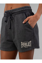 Everlast Pantaloni scurti cu talie inalta elastica si snur, buzunare laterale si logo discret