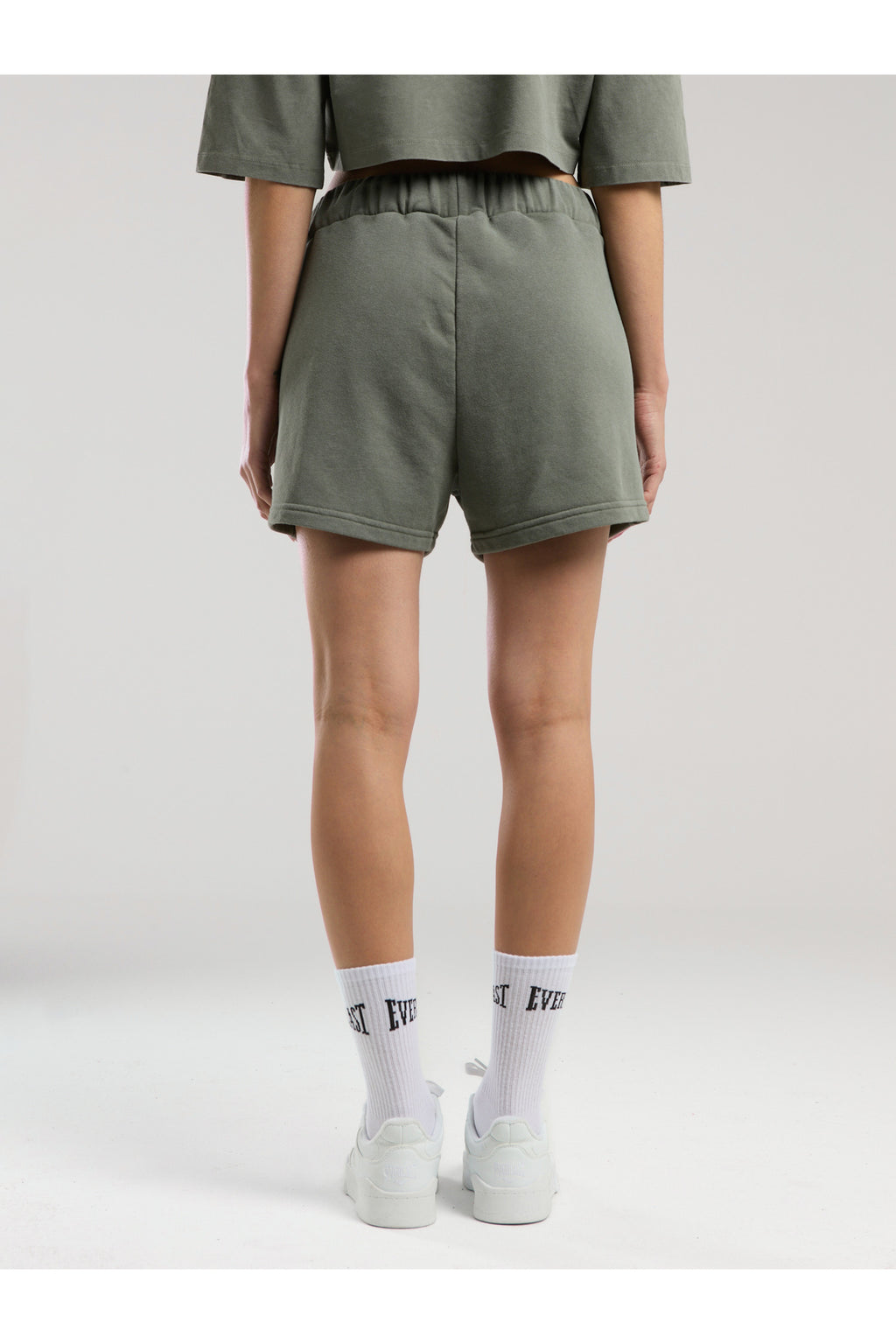 Everlast Pantaloni scurti cu talie inalta elastica si snur, buzunare laterale si logo discret