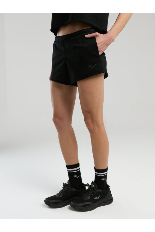 Everlast Pantaloni scurti cu talie inalta elastica si snur, buzunare laterale si logo discret