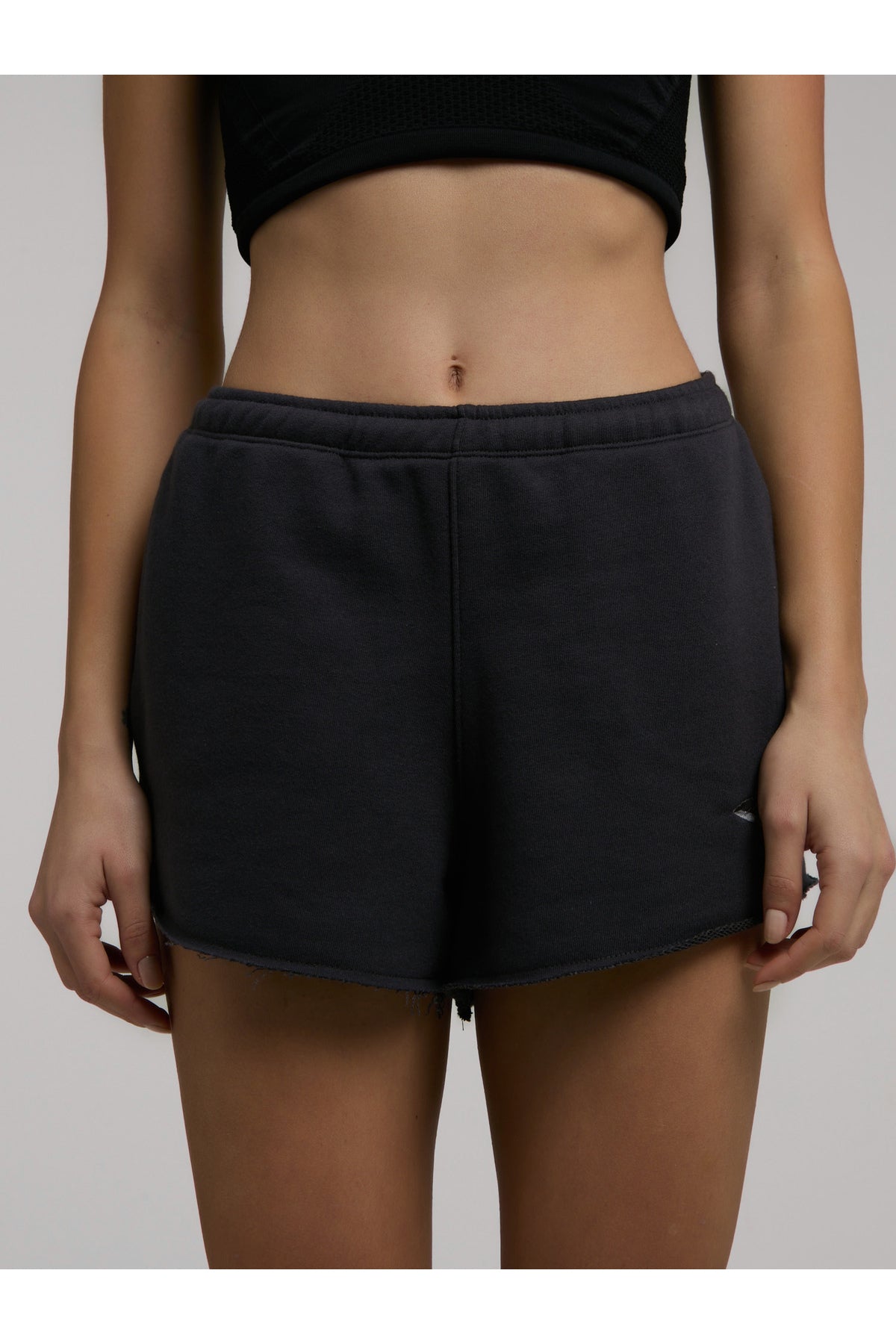 Everlast Pantaloni scurti cu talie inalta elastica si snur, buzunare laterale si logo discret