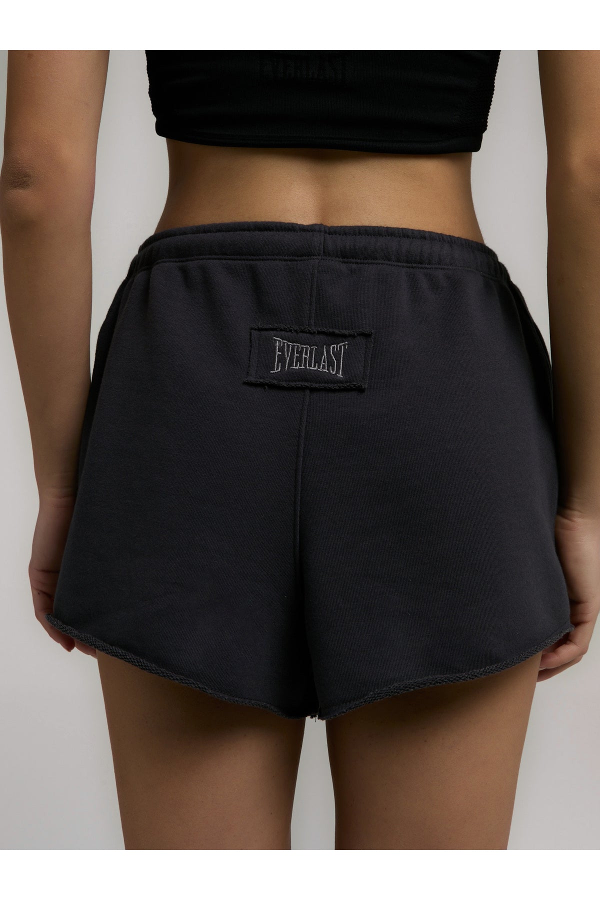 Everlast Pantaloni scurti cu talie inalta elastica si snur, buzunare laterale si logo discret