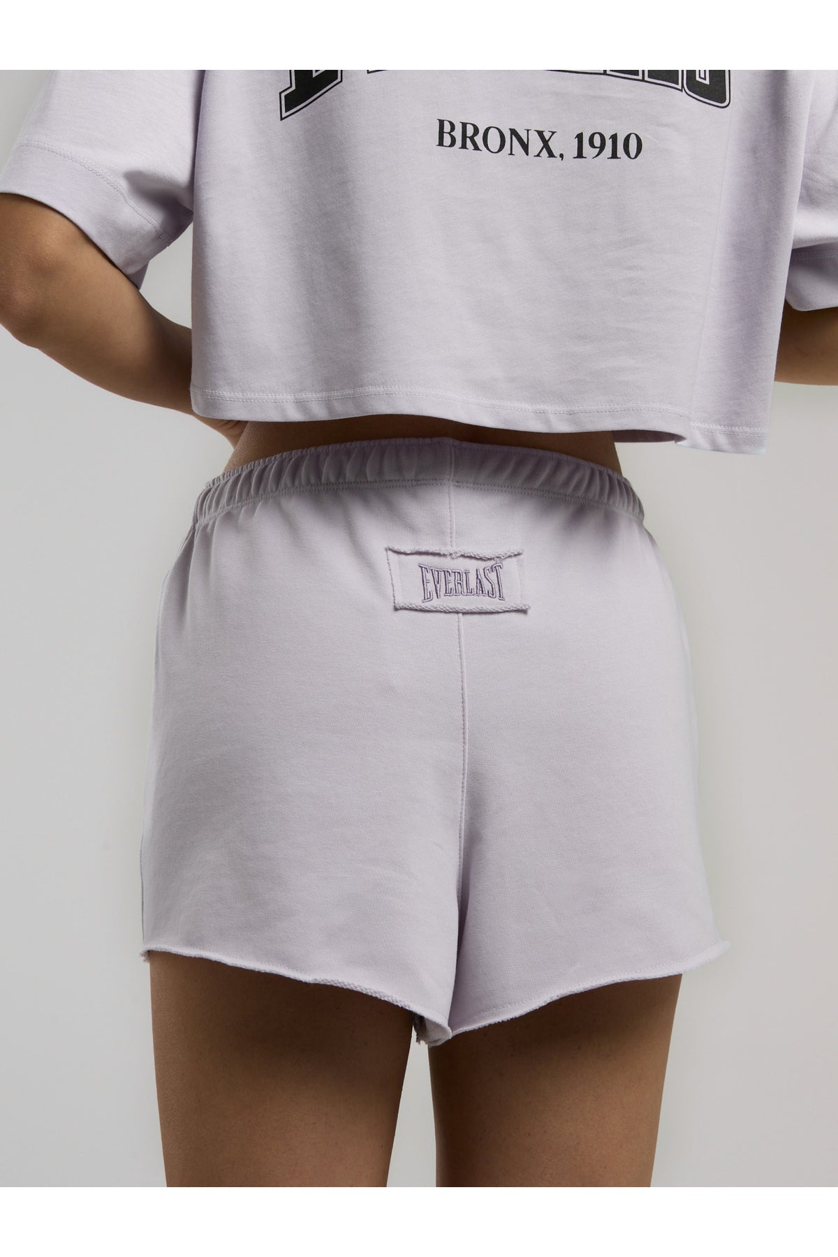 Everlast Pantaloni scurti cu talie inalta elastica si snur, buzunare laterale si logo discret