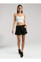 Everlast Pantaloni scurti cu talie inalta elastica si snur, buzunare laterale si logo discret