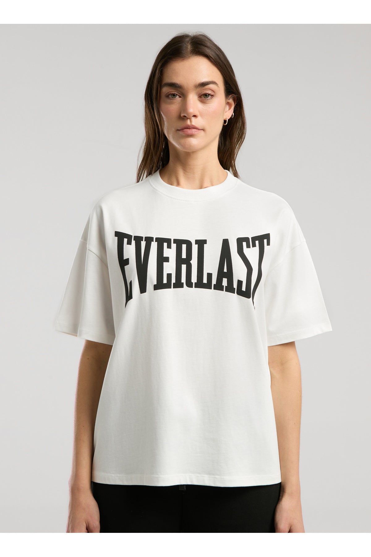 Everlast Tricou Oversized, decolteu la baza gatului si imprimeu cu logo