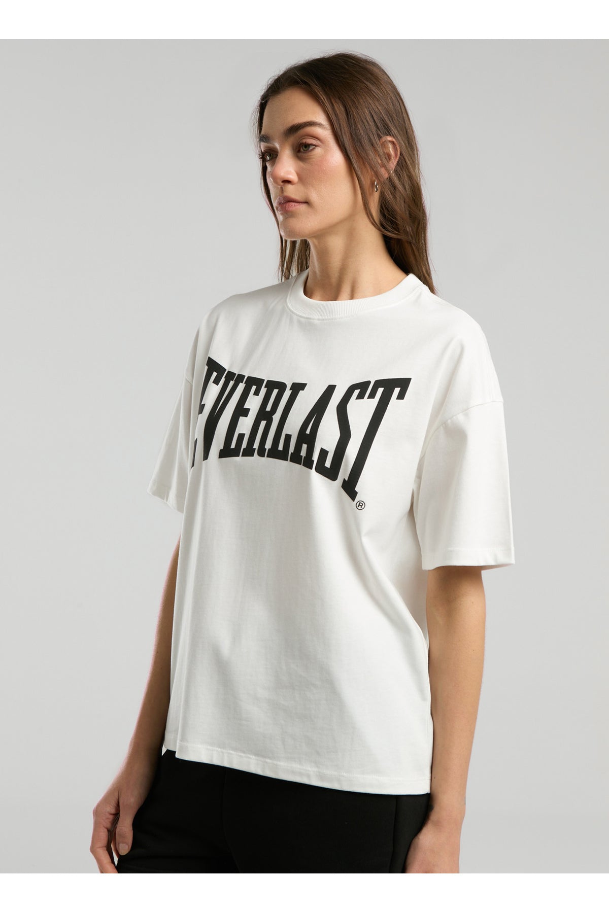 Everlast Tricou Oversized, decolteu la baza gatului si imprimeu cu logo