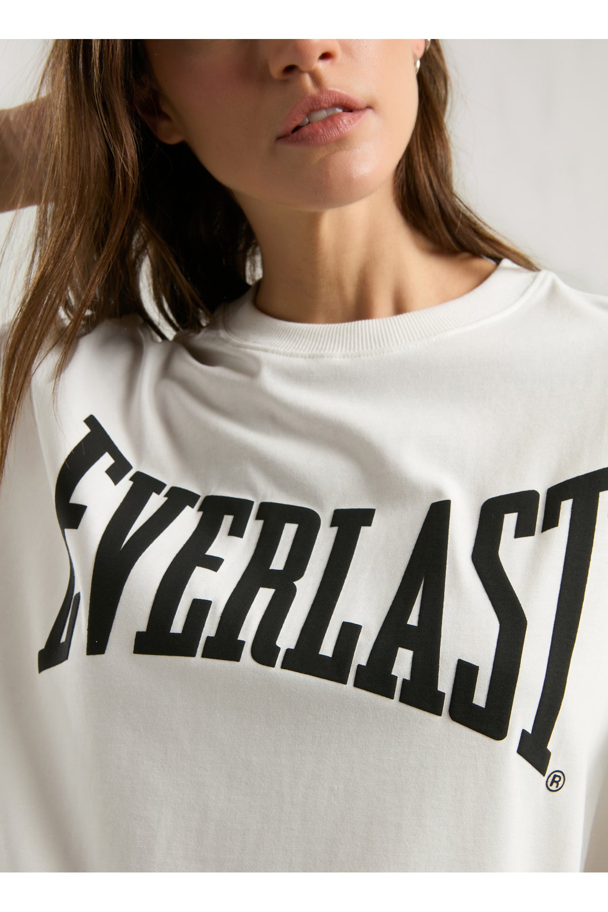 Everlast Tricou Oversized, decolteu la baza gatului si imprimeu cu logo