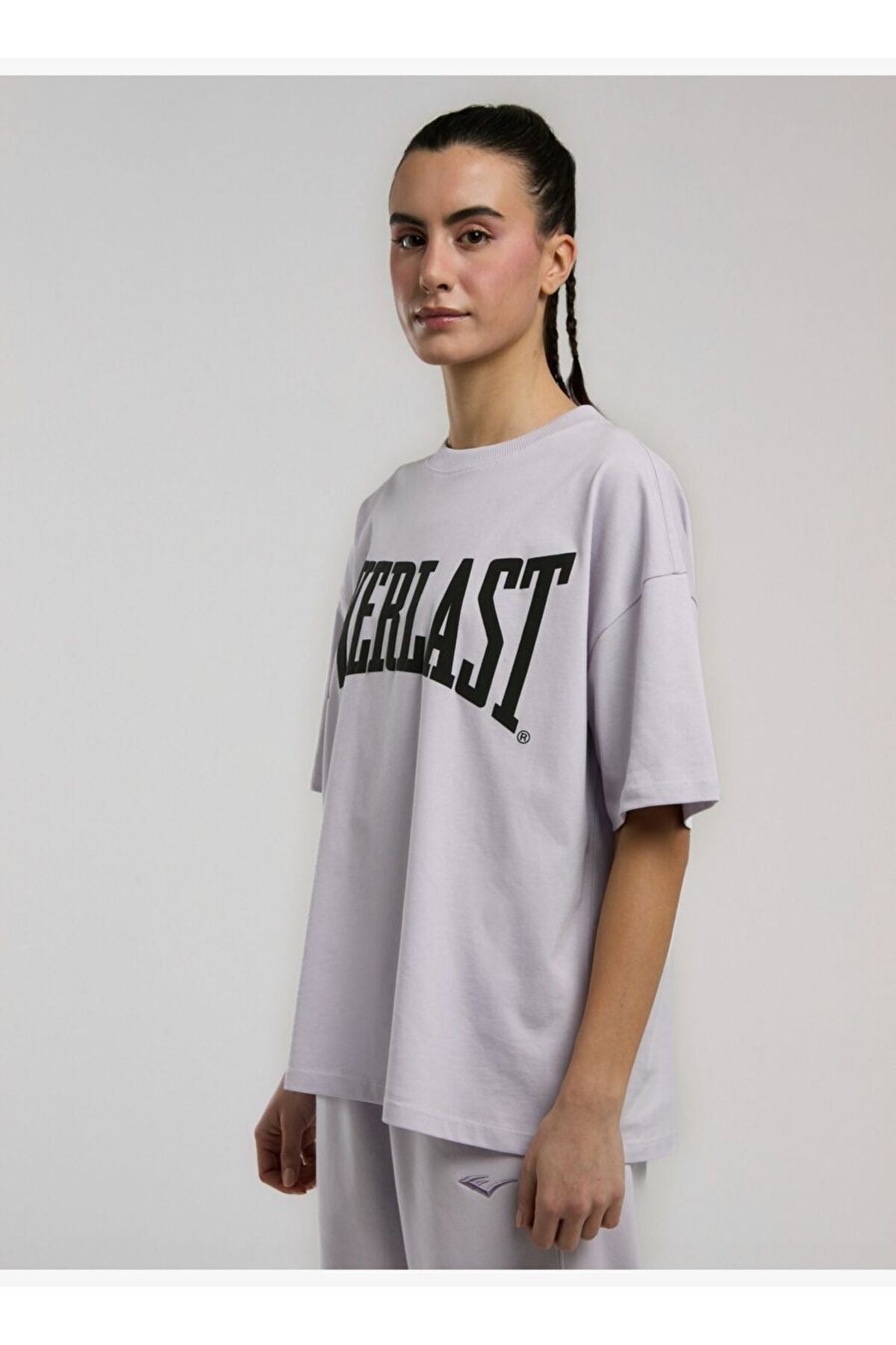 Everlast Tricou Oversized, decolteu la baza gatului si imprimeu cu logo