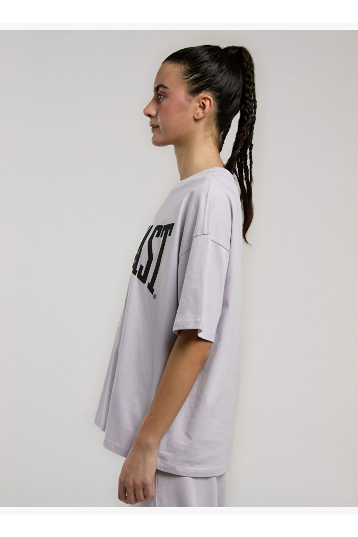 Everlast Tricou Oversized, decolteu la baza gatului si imprimeu cu logo
