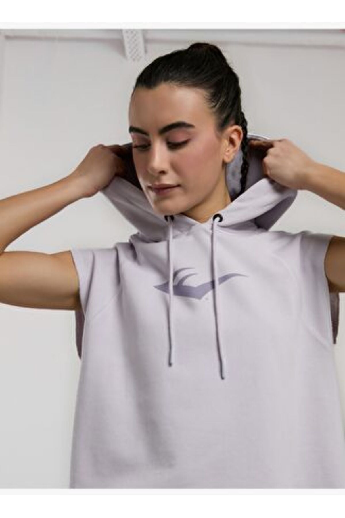 Everlast Tricou Oversized scurt, decolteu la baza gatului si imprimeu cu logo