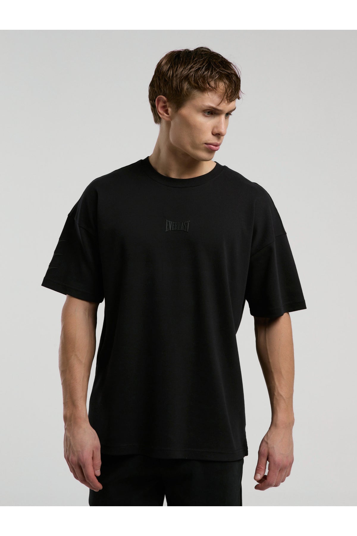 Everlast Tricou Oversized, decolteu la baza gatului si imprimeu cu logo