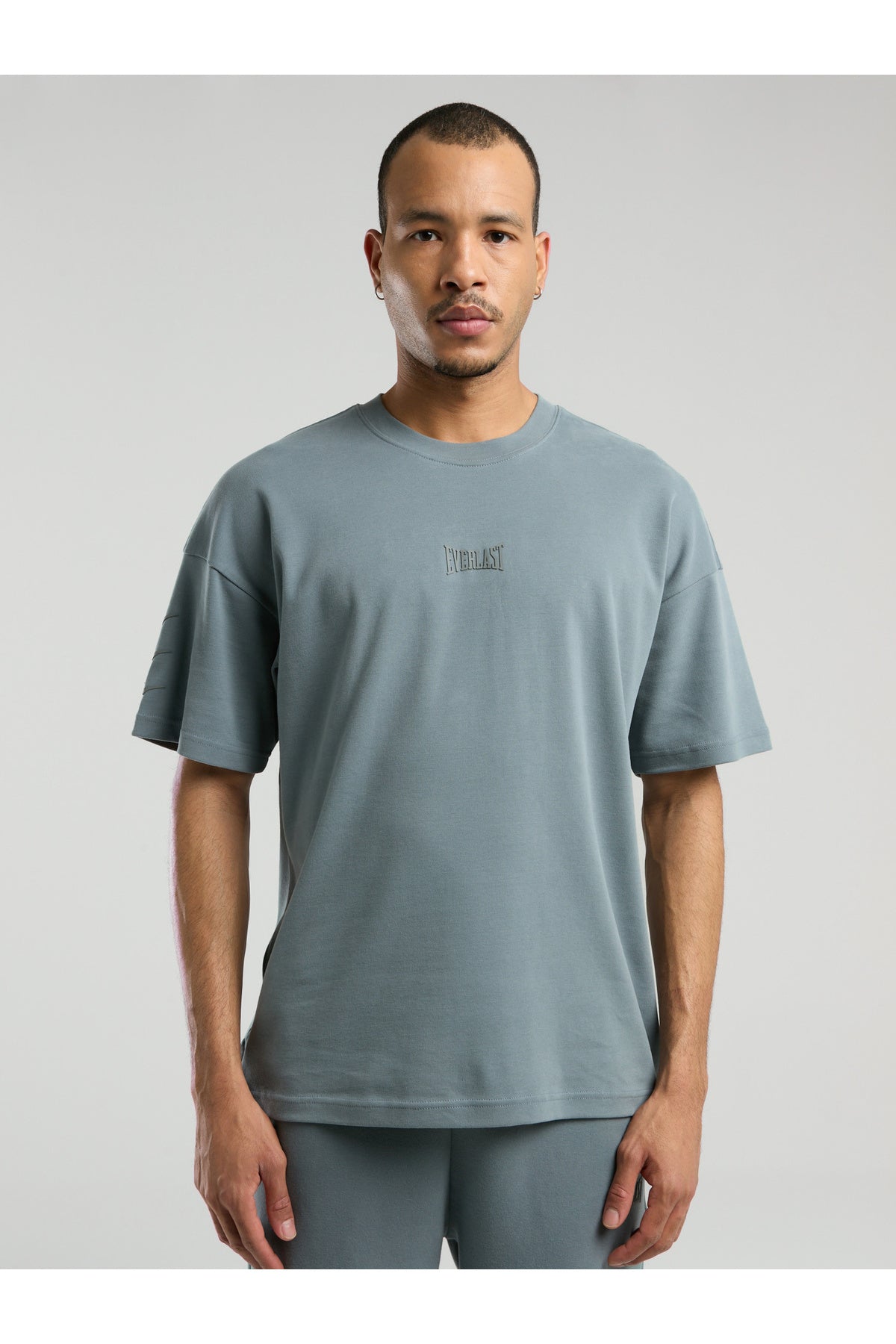 Everlast Tricou Oversized, decolteu la baza gatului si imprimeu cu logo