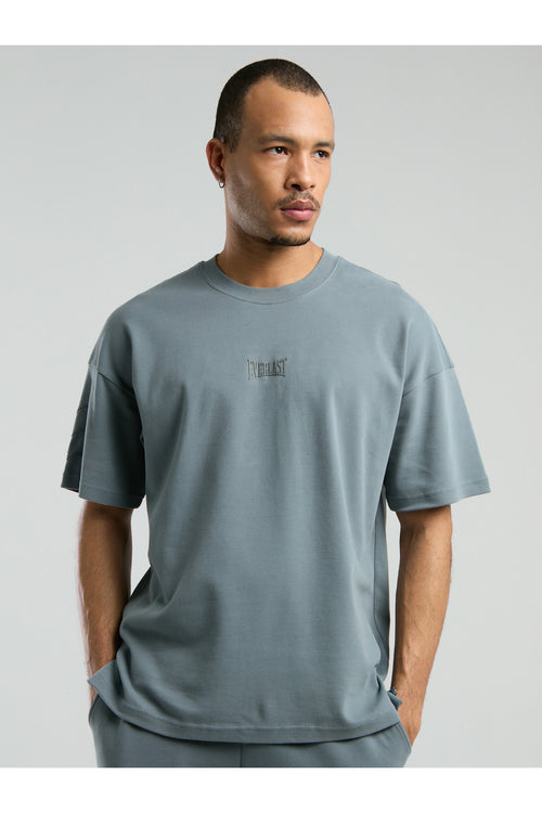Everlast Tricou Oversized, decolteu la baza gatului si imprimeu cu logo