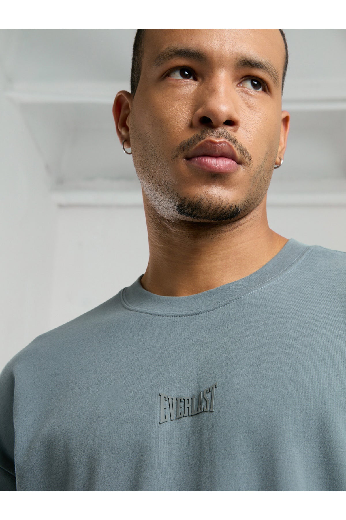 Everlast Tricou Oversized, decolteu la baza gatului si imprimeu cu logo