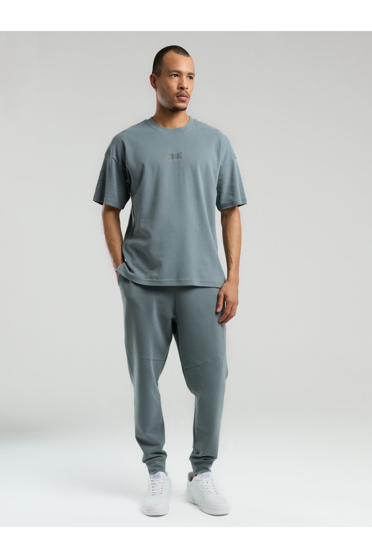 Everlast Tricou Oversized, decolteu la baza gatului si imprimeu cu logo