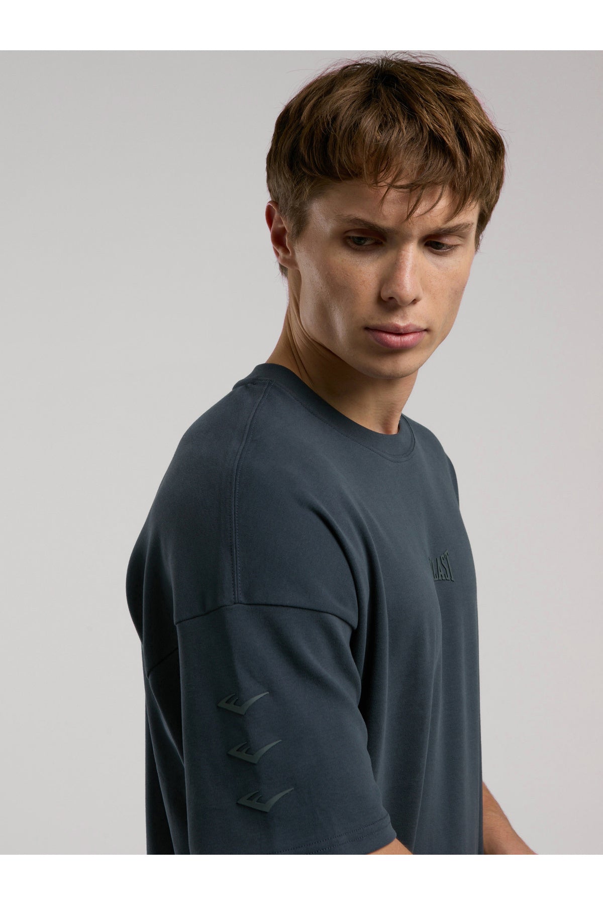 Everlast Tricou Oversized, decolteu la baza gatului si imprimeu cu logo