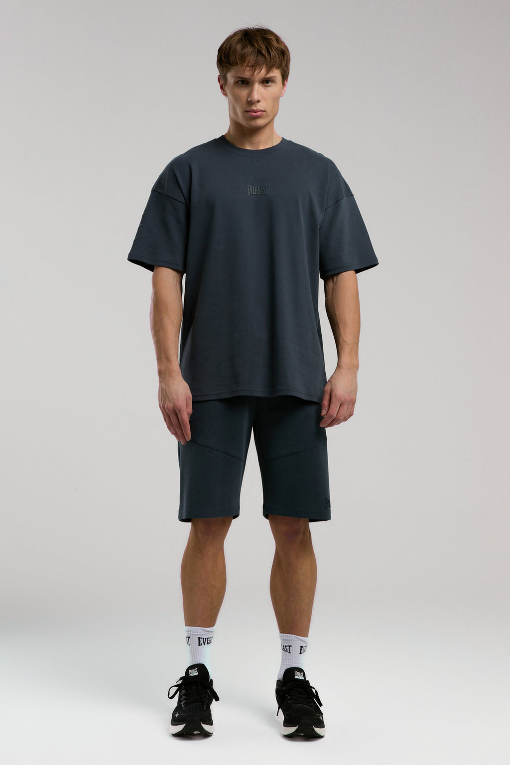 Everlast Tricou Oversized, decolteu la baza gatului si imprimeu cu logo