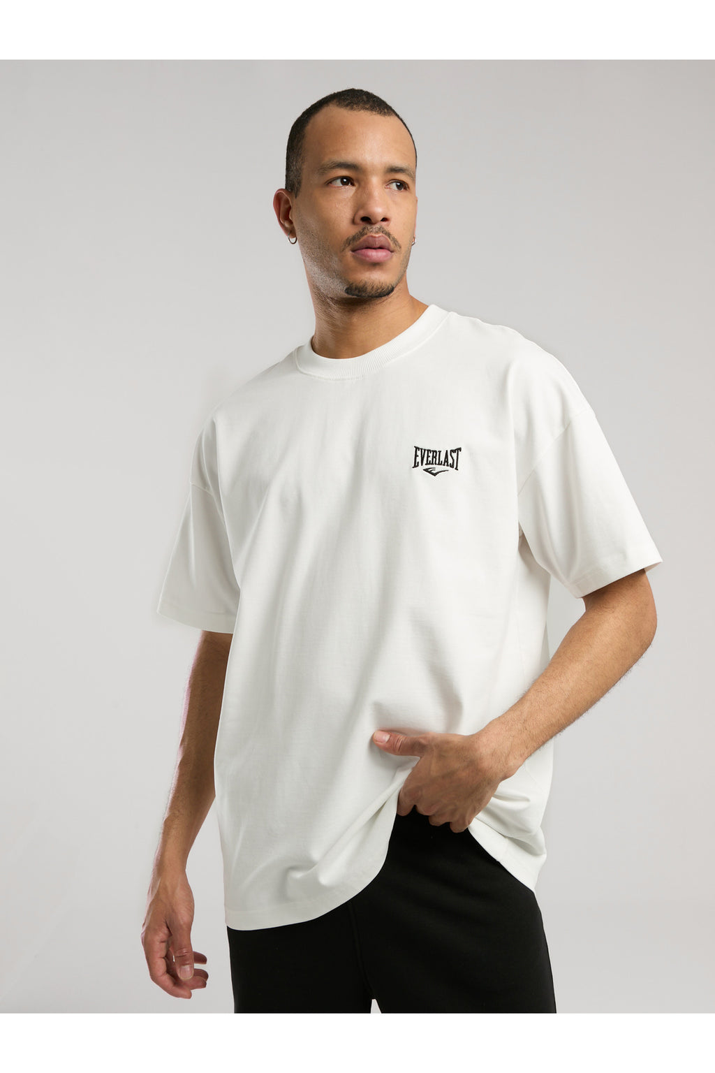 Everlast Tricou Oversized, decolteu la baza gatului si imprimeu cu logo