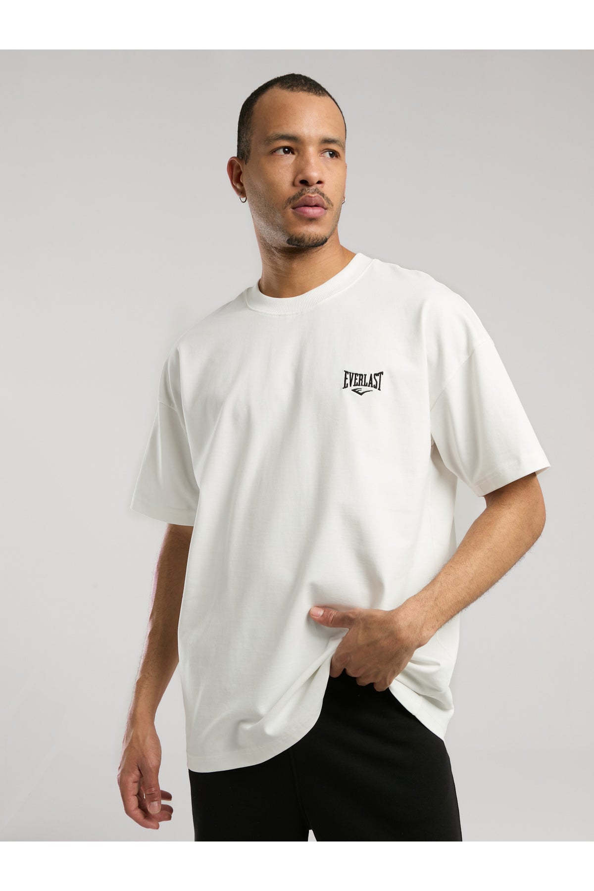 Everlast Tricou Oversized, decolteu la baza gatului si imprimeu cu logo