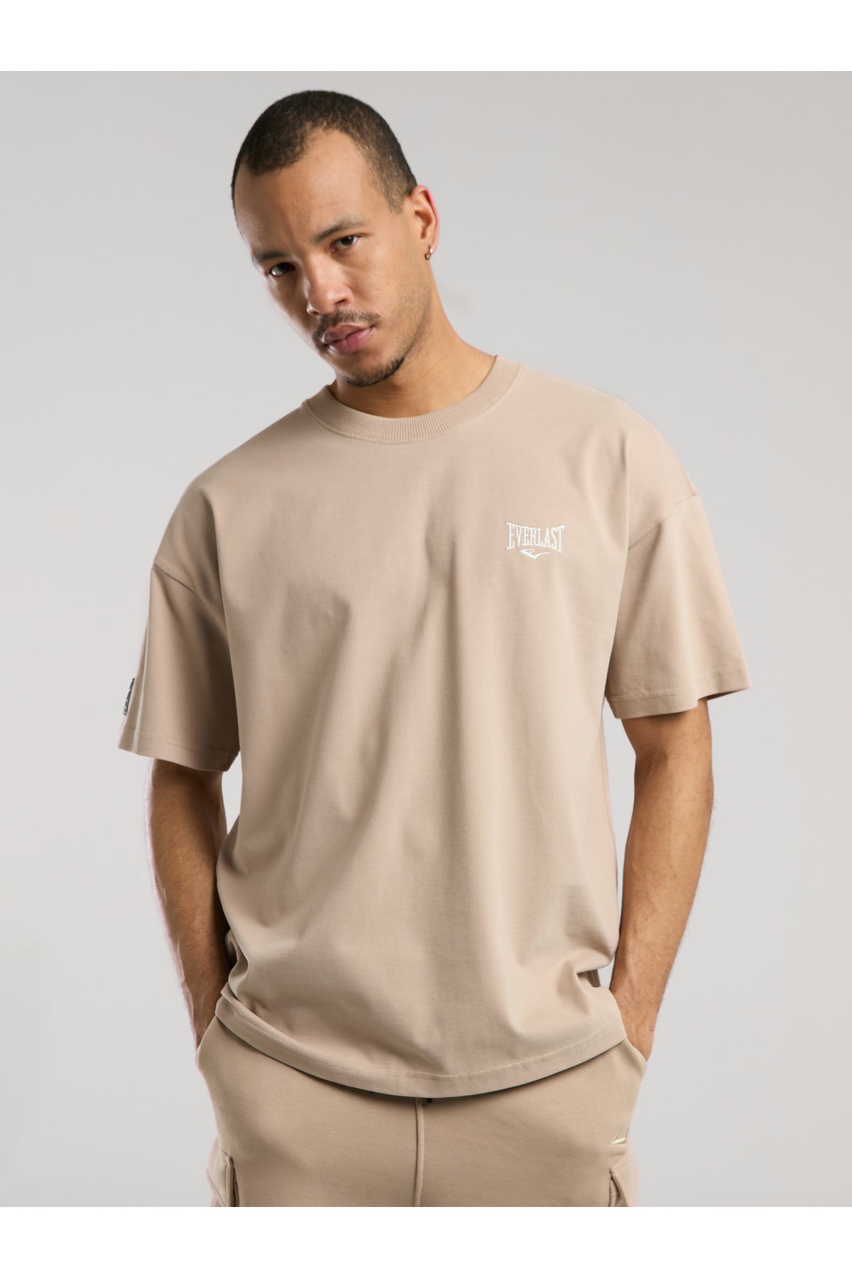 Everlast Tricou Oversized, decolteu la baza gatului si imprimeu cu logo