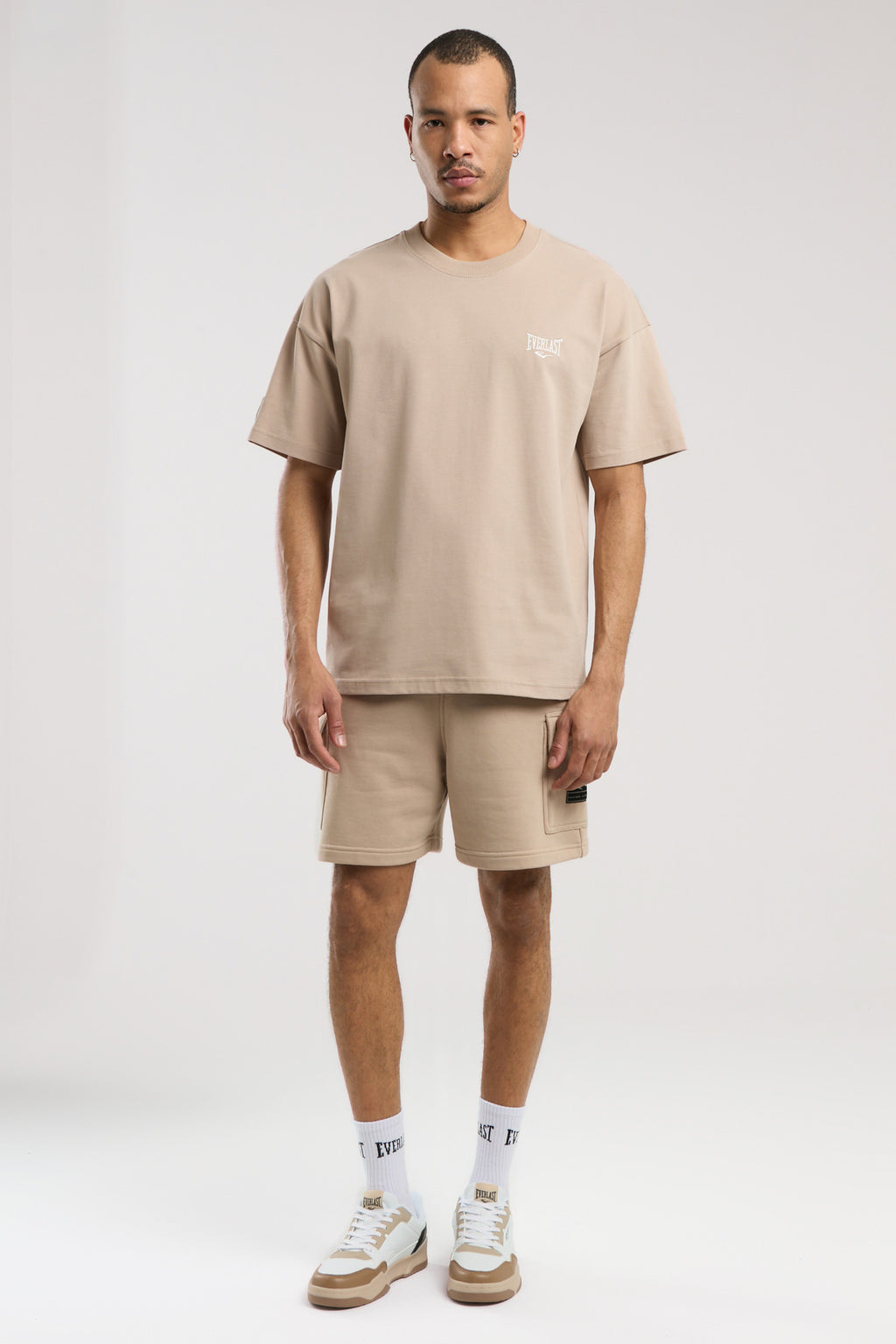 Everlast Tricou Oversized, decolteu la baza gatului si imprimeu cu logo