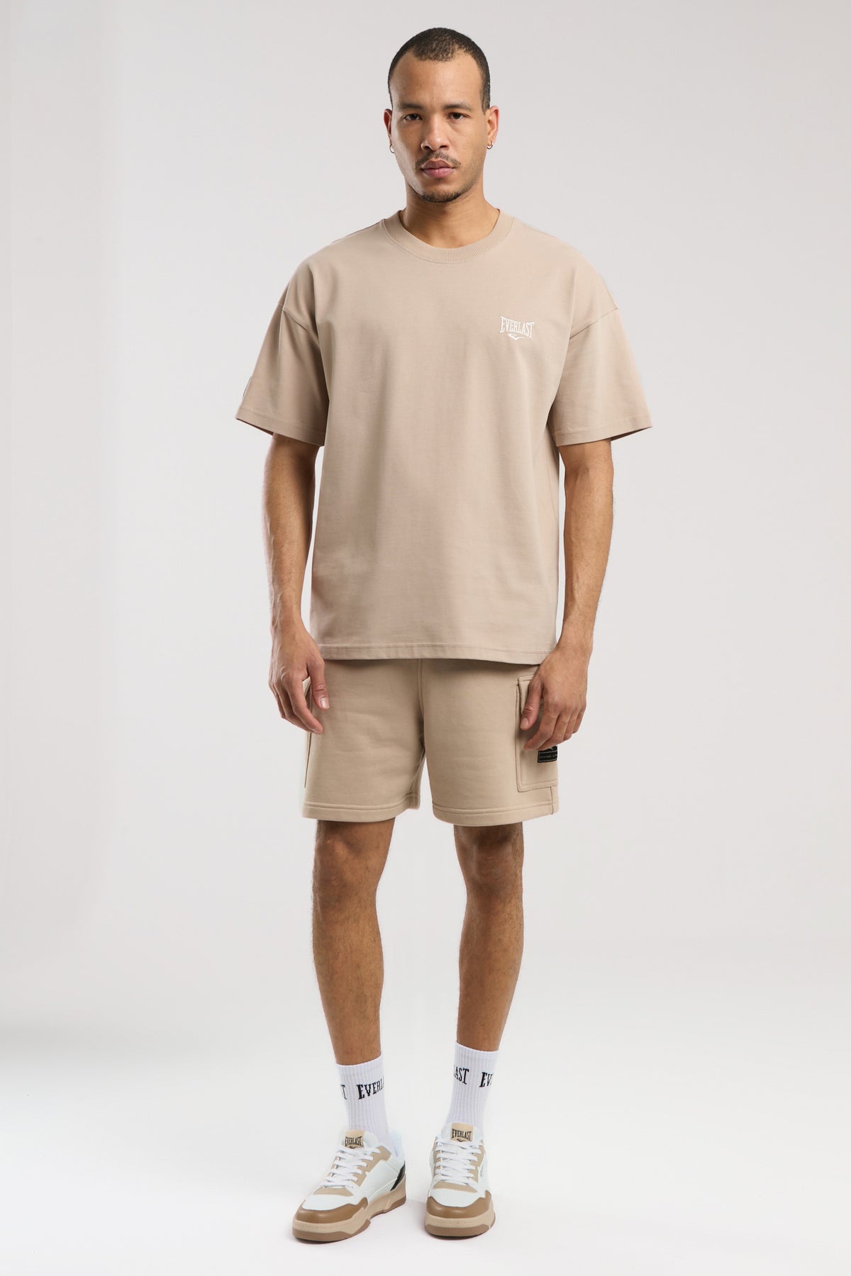 Everlast Tricou Oversized, decolteu la baza gatului si imprimeu cu logo