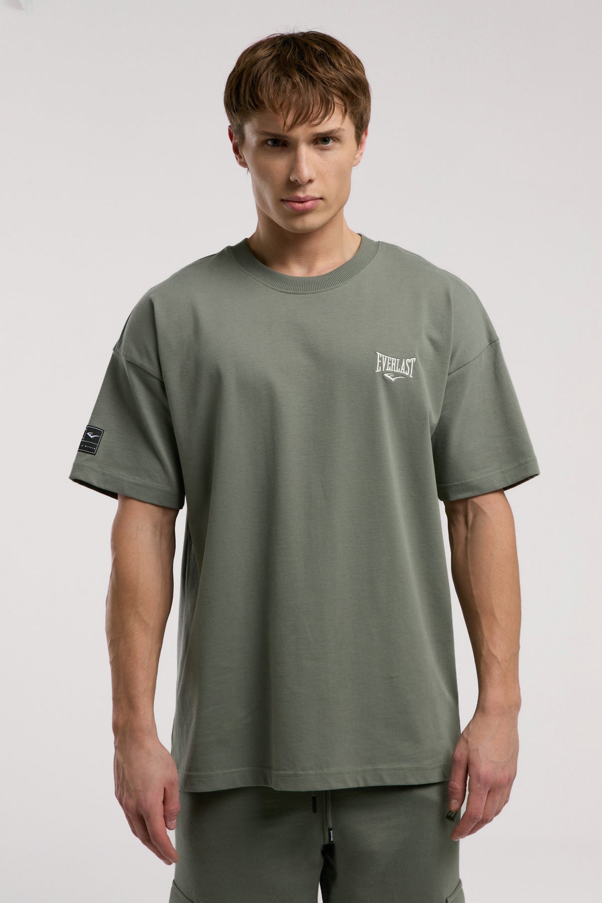 Everlast Tricou Oversized, decolteu la baza gatului si imprimeu cu logo