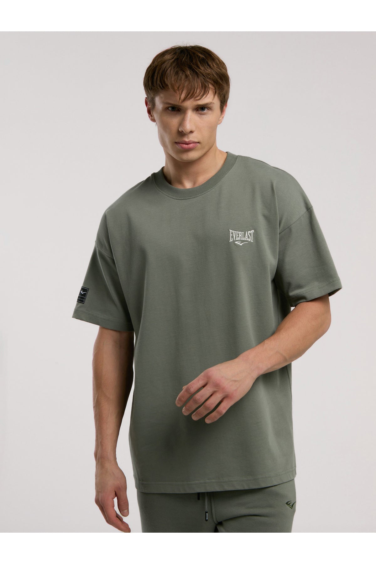 Everlast Tricou Oversized, decolteu la baza gatului si imprimeu cu logo