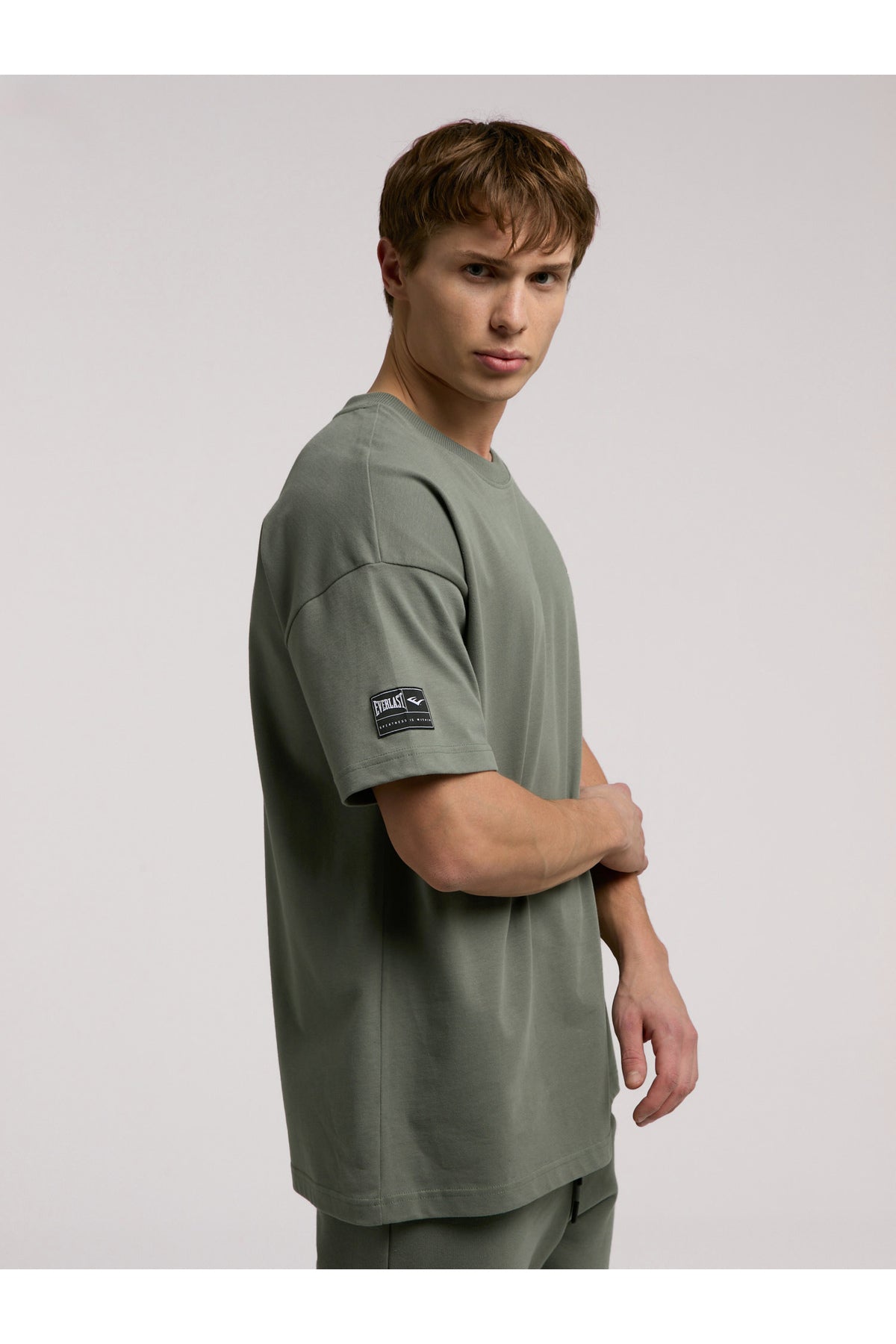 Everlast Tricou Oversized, decolteu la baza gatului si imprimeu cu logo
