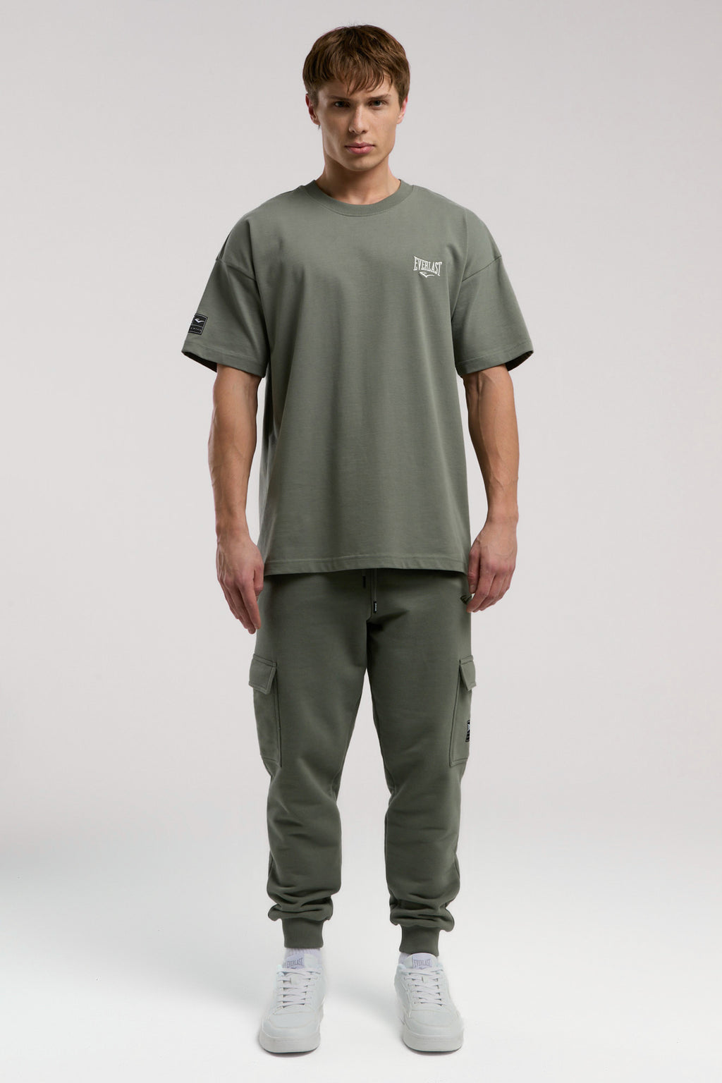 Everlast Tricou Oversized, decolteu la baza gatului si imprimeu cu logo